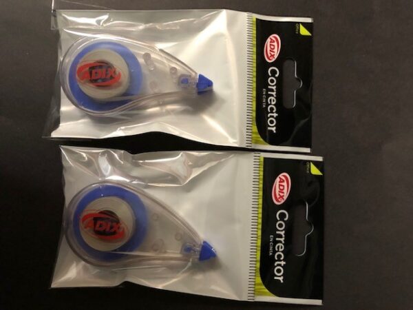 CORRECTOR EN CINTA 5mm 6 mts ADIX