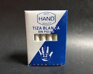 TIZA BLANCA 12 UNID HAND