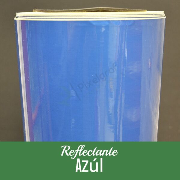 Vinilo Reflectante Azul Trozo 60 x 15 Cms. COD1505
