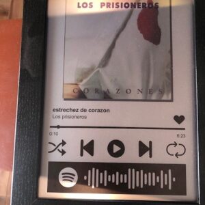 Cuadro Spotify Estrechez de corazon Los Prisioneros