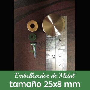 Embellecedor unidad (25x8mm)