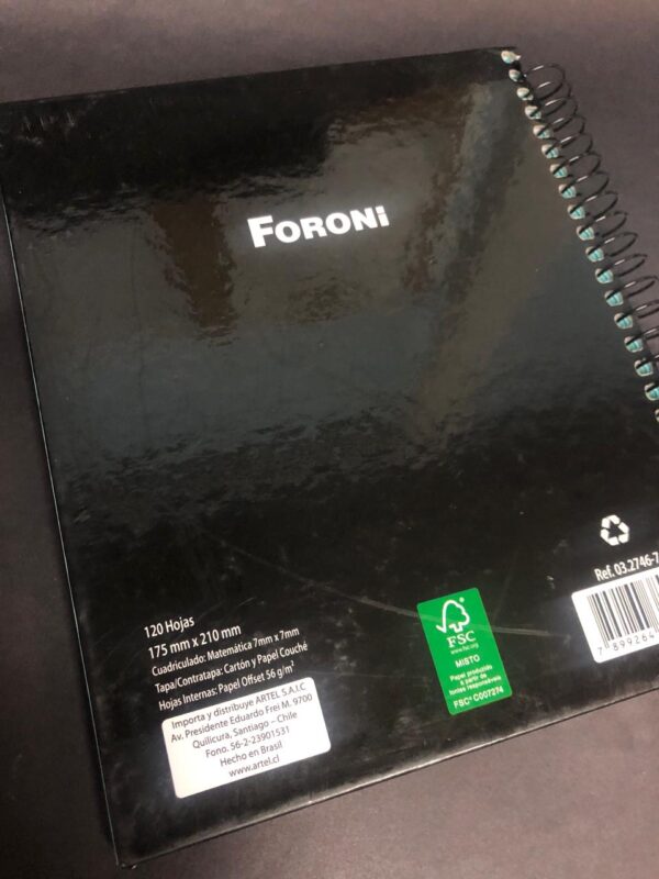 CUADERNO TRIPLE 120 HOJAS EMOJI FORONI CHICO - Imagen 2