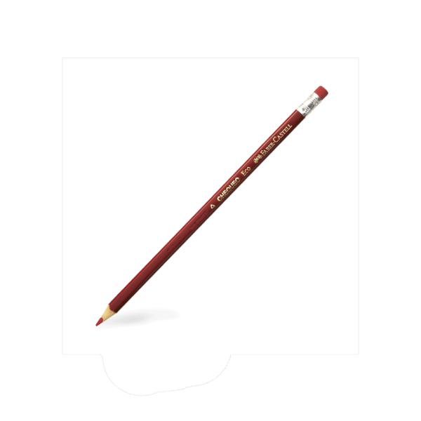 Lápiz Grafito Faber-Castell Chequeo Eco Rojo