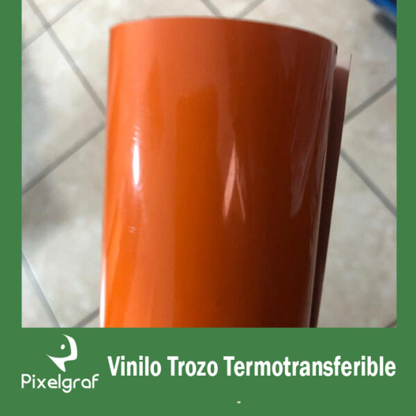 Vinilo Trozo Termo PUGENNA Naranja c/peg 50x90cms